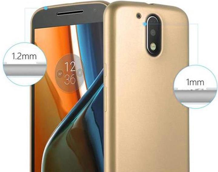 Image du produit Cadorabo Couverture métallique mate TPU (Motorola Moto G4 Plus, Motorola Moto G4)