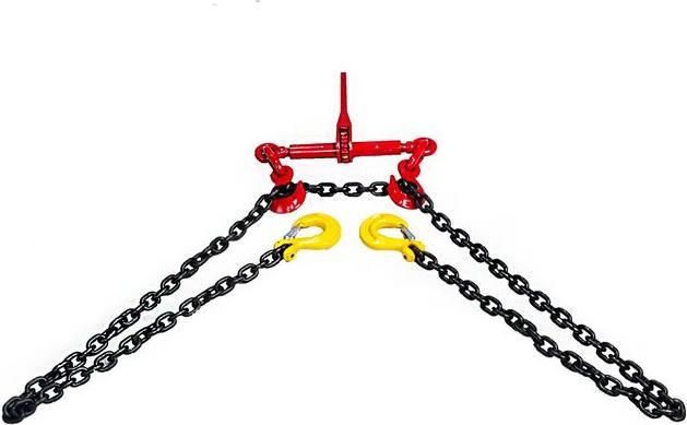 Actual product image No Name Lashing chain, tensioning chain, two-piece 2t, 6mm 3.5m, heavy-duty securing