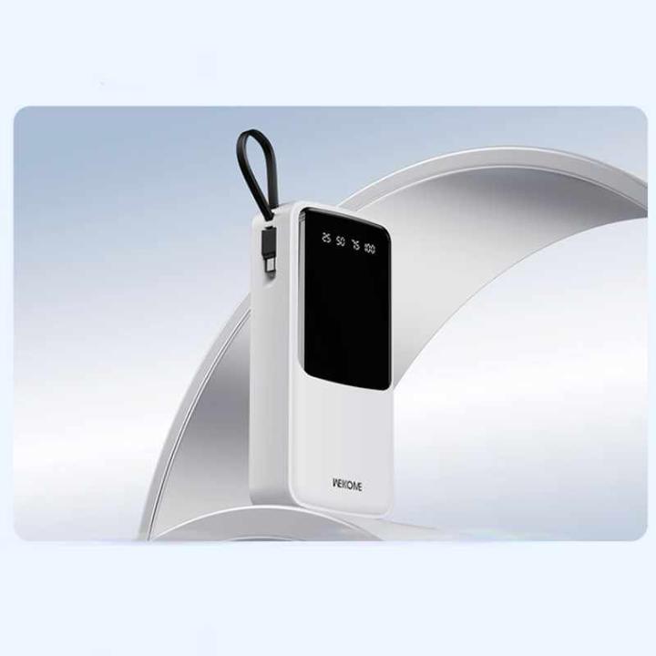 Actual product image Wekome Power bank USB-C/Lightning/MicroUS (20000 mAh, 12 W, 12 Wh)
