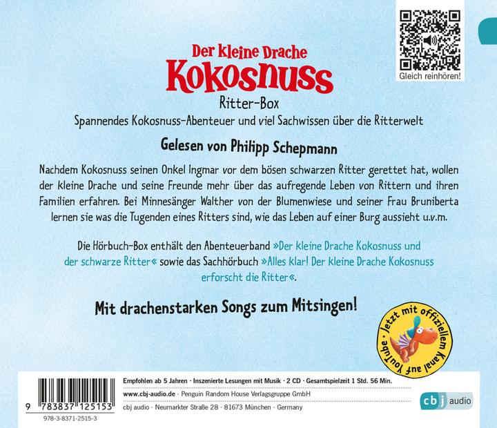 Produktbild Der kleine Drache Kokosnuss – Abenteuer & Wissen – Die Ritter (Ingo Siegner, Deutsch)