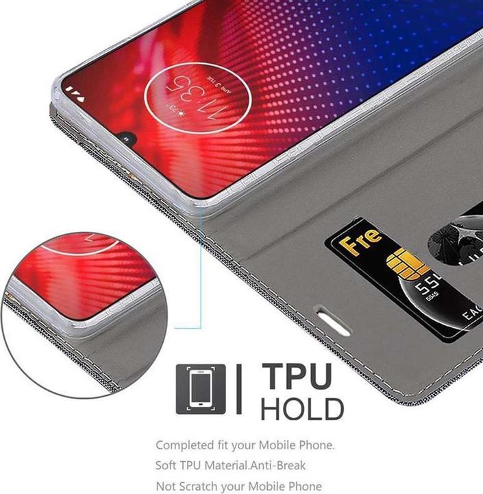 Produktbild Cadorabo Book Jeans Optik Cover (Motorola Moto Z4)