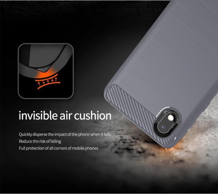 Produktbild Cadorabo TPU Ultra Slim carbon edelstahl Kombi Cover (Samsung Galaxy A10, HTC One M10)