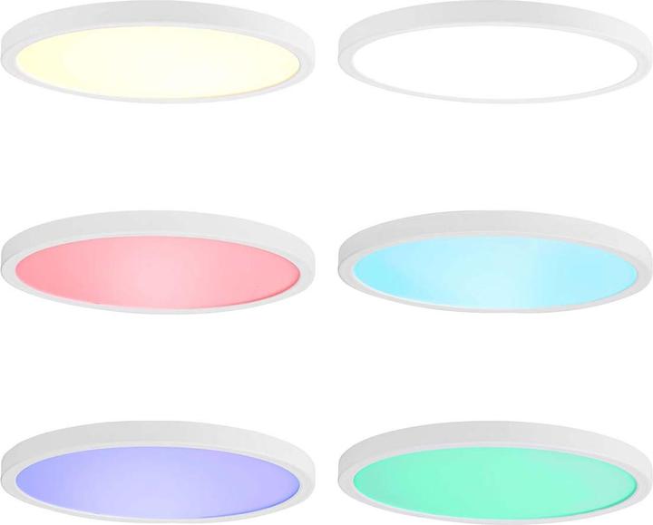 Image du produit Nedis SmartLife Plafonnier | Rond | 29 x 29 cm | Blanc chaud à blanc froid | Pleine couleur (RGB) | 1800 (1800 lm)