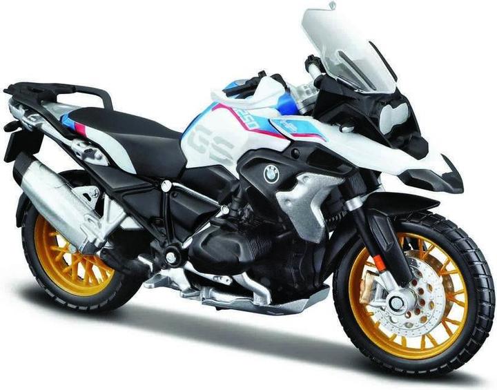 Actual product image Maisto Metal model motorbike BMW R 1250 GS with stand 1/18