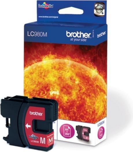 Image du produit Brother LC-980M cartouche d'encre magenta 260 pages ISO/IEC 24711 55ml magenta DCP 145 C (M)