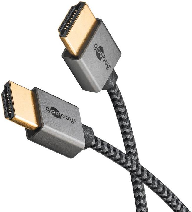 Productafbeelding Goobay Slanke HDMI-kabel met hoge snelheid en Ethernet (2 m, HDMI)