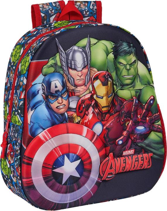 Immagine prodotto Zaino scuola The Avengers Nero Rosso 27 x 33 x 10 cm