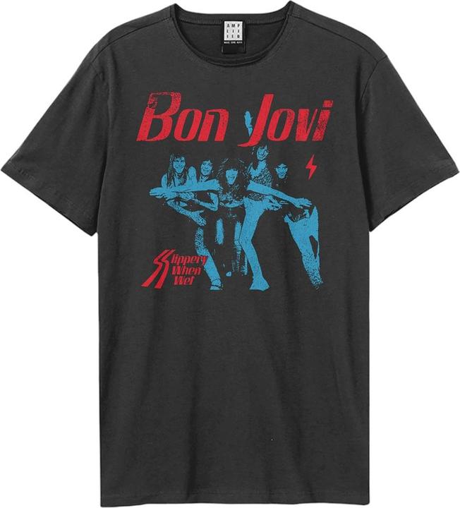 Immagine prodotto Amplified Maglietta unisex da adulto Slippery When Wet Bon Jovi (3XL)