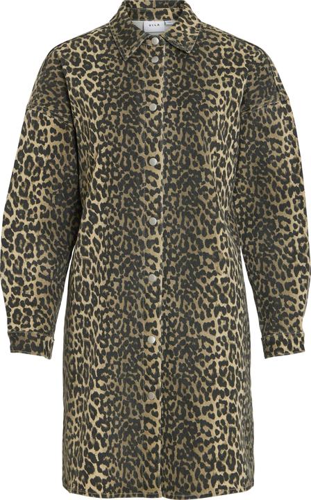 Vila Leoprint Minikleid