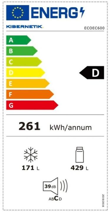 Energie-Label Kibernetik ECOEC600 (600 l)