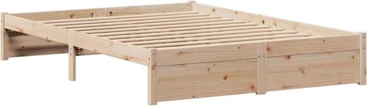 Produktbild VidaXL Massivholzbett Holzbett Bett Doppelbett mit Schubladen 150x200cm Kiefer (150 x 200 cm)
