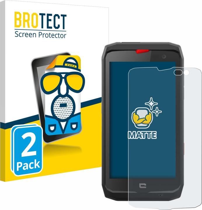 Actual product image BROTECT Anti-glare screen protector matt (2 Piece, Crosscall Action-X3)