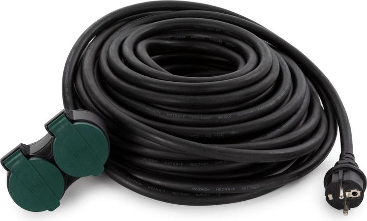 Immagine prodotto Velleman Cavo Di Prolunga Con 2 Spine Per Esterno - Spina Tipo E (Sistema Francese) -... (20 m, CEE 7/5)