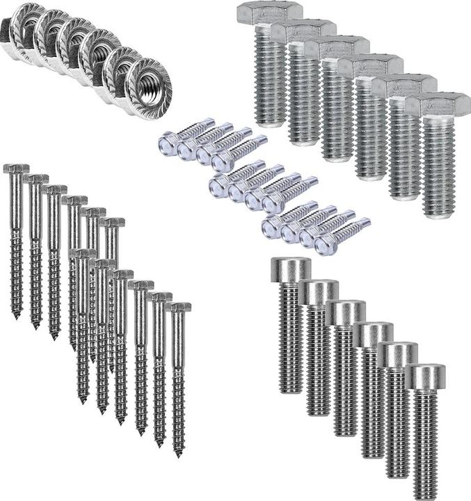 Immagine prodotto Offgridtec Set di fissaggio per 2 moduli solari - per tegole lisce per moduli solari con altezza telaio di 40