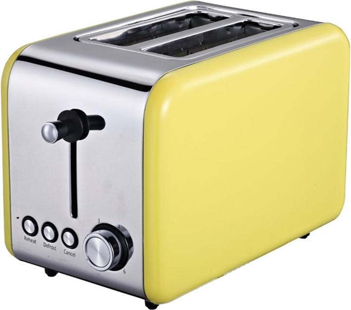 Actual product image Michelino 2 Scheiben Toaster mit Brötchenaufsatz Retro Gelb