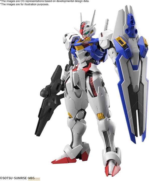 Actual product image Bandai THE WITCH FROM MERCURY - Full Mechanics 1/100 Gundam Aerial -Model Kit
