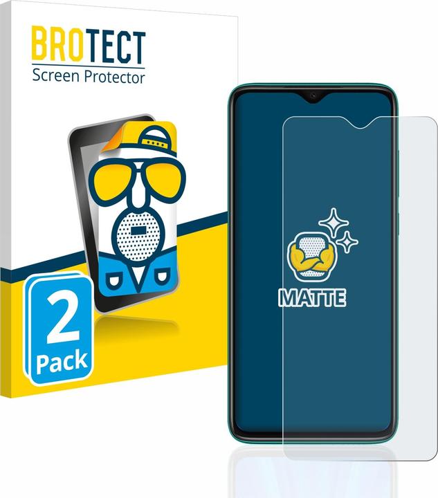 Produktbild BROTECT Entspiegelungs-Schutzfolie Displayschutz Matt (2 Stück, Xiaomi Redmi Note 8 Pro)