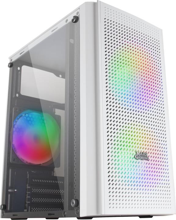 Produktbild Mars Gaming Boitier Mini Tour Micro Atx Mc300 RGB Avec Panneau Vitré (Blanc) (mATX, Mini-ITX)
