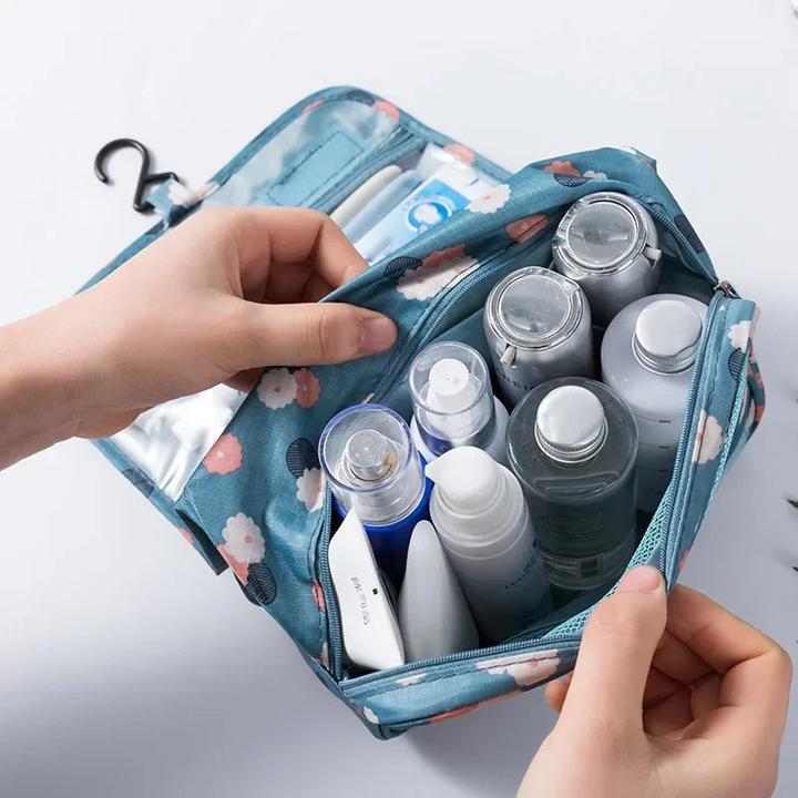 Immagine prodotto Only-Bags.Store Borsa per cosmetici con ganci in nylon, borsa per il trucco, ad alta capacità, borsa per la (24 l)