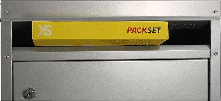 Actual product image SafePost 45 Letterbox with parcel compartment silver-grey