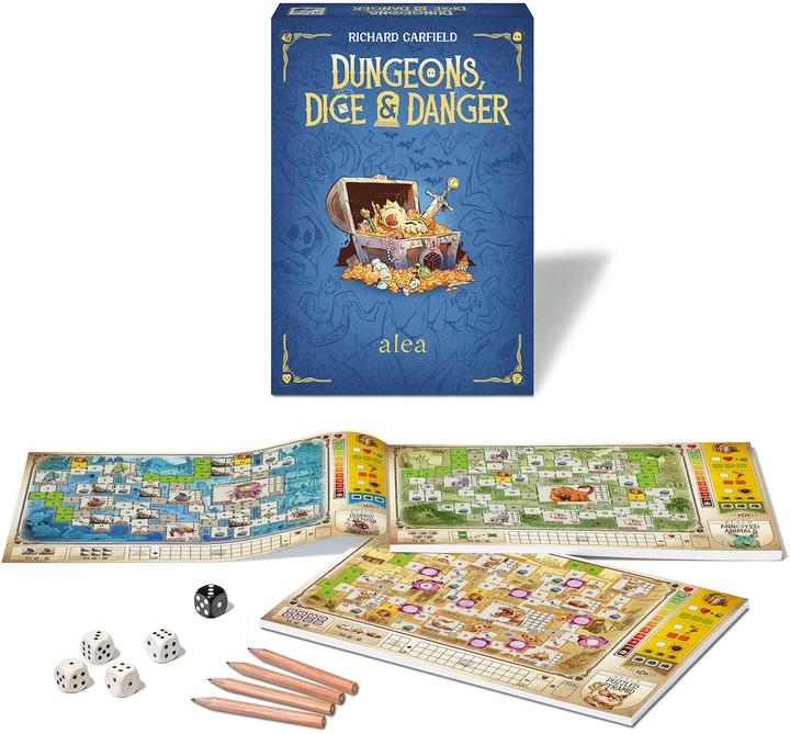 Actual product image Ravensburger Dungeons, Dice and Danger (Spanish, French, Italian, German, Multilingual)