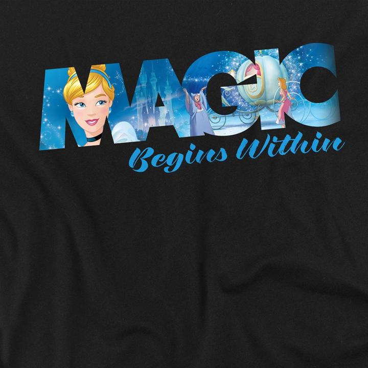 Image du produit Cinderella - T-shirt MAGIC BEGINS WITHIN - Adulte (M)