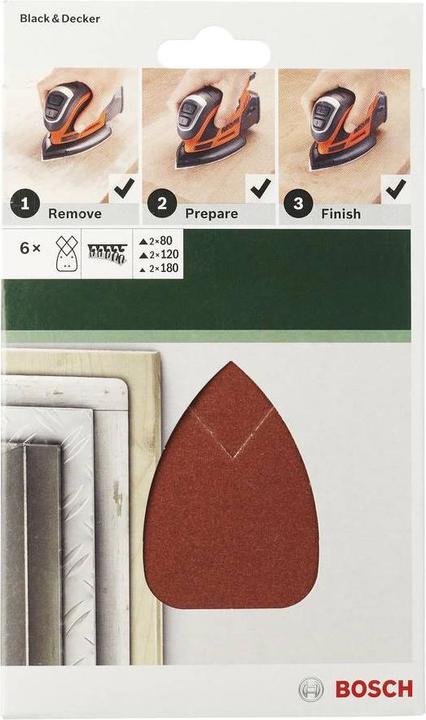 Actual product image Bosch Zubehör Sanding sheet set (120)