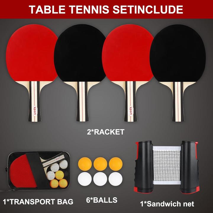 Actual product image Kimigo ‎KM-PPQTZ Tischtennisschläger Set