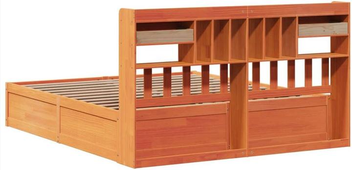 Produktbild VidaXL Massivholzbett Holzbett Bett Doppelbett ohne Matratze 180x200 Kiefernholz (180 x 200 cm)