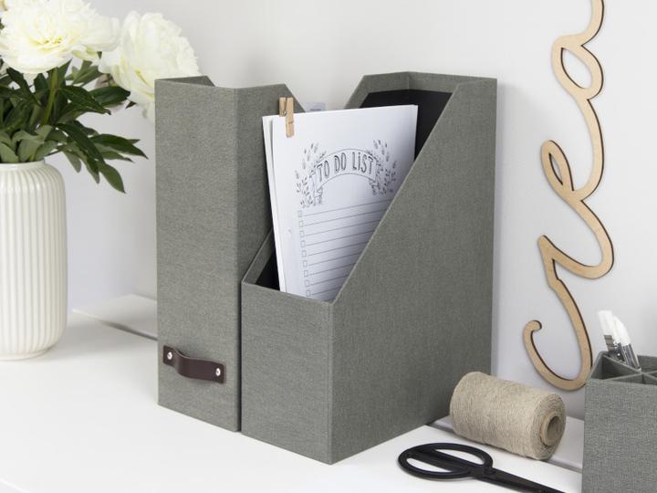 Image du produit Bigso ESTELLE Porte-revues de bureau Gris Toile (A4)