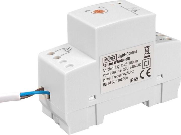 Actual product image Maclean MCE83 MCE83 light switch on DIN rail with external detector