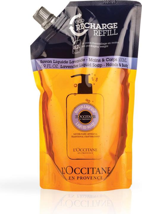 Produktbild L'Occitane Öko-Nachfüllpackung Shea Flüssigseife Lavendel (500 ml)