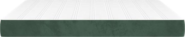Produktbild VidaXL Taschenfederkernmatratze Dunkelgrün Samt (160 x 210 cm, Federkern)