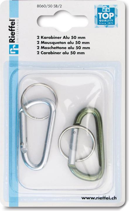 Actual product image Rieffel key carabiner