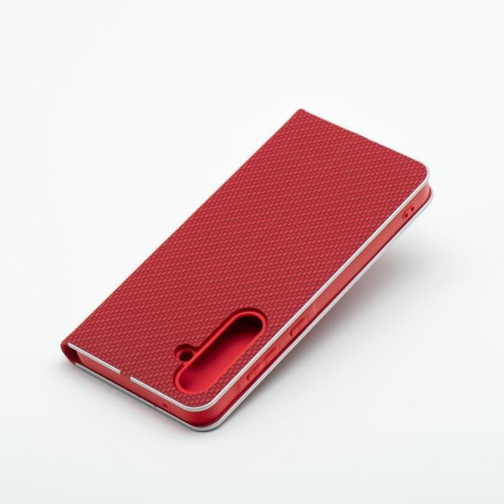 Actual product image OEM Book case LUNA Book Carbon for HUAWEI P30 Pro red (Huawei P30 Pro)