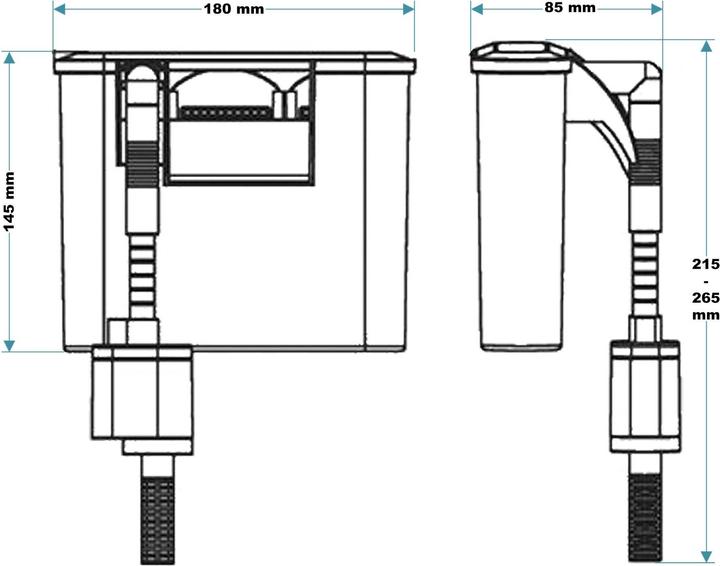 Produktbild SunSun HBL-303 Hang on Filter Anhängefilter 350 L/h bis 40 L Aquarium Filter (40 l, Süsswasser, Salzwasser)