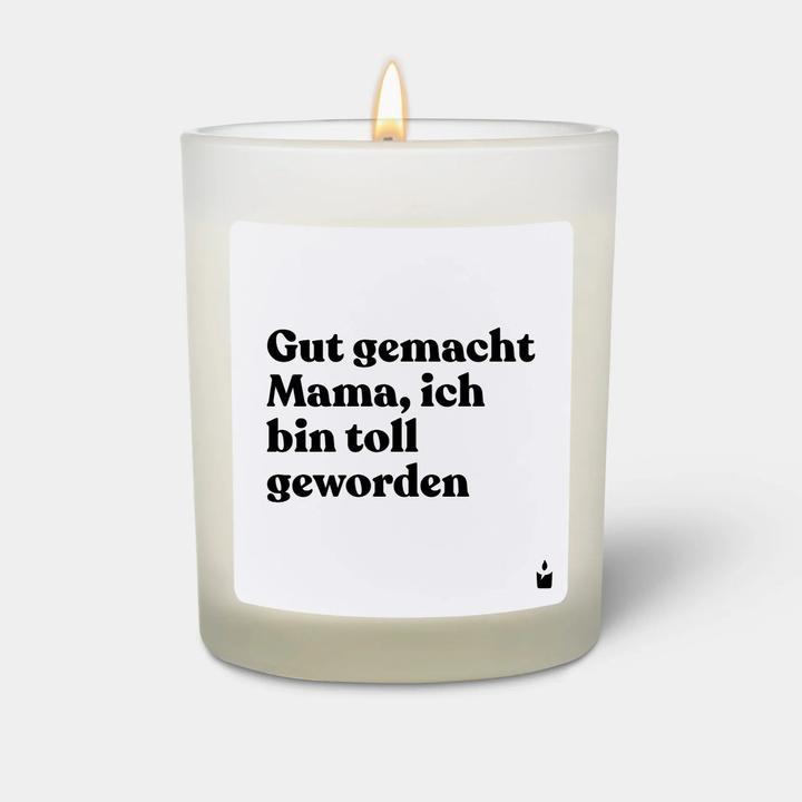 Actual product image Chatty Candles Flowery scented candle Well done mum, I've turned out great