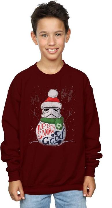 Actual product image Star Wars Boys Stormtrooper Up To Snow Good Sweatshirt (140, 146)
