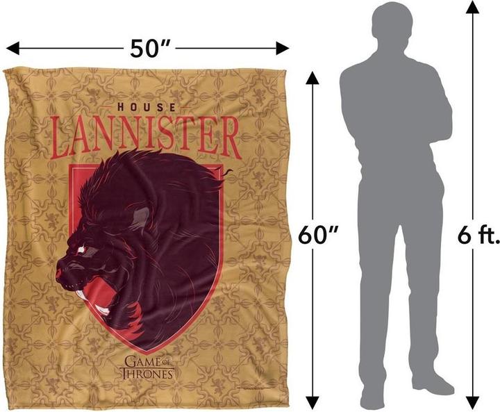 Produktbild Game of Thrones Decke House Lannister (152 x 127 cm)