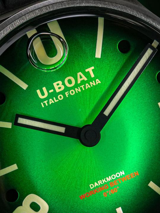 Actual product image U-Boat 9502 Darkmoon Green SS Soleil Men's Watch 40mm 5ATM (Analogue wristwatch, 40 mm)