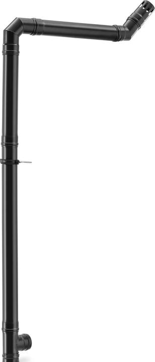Actual product image MSW Pellet Ofenrohr Set Pelletofenrohr 80 mm Komplettset Karbonstahl Schwarz