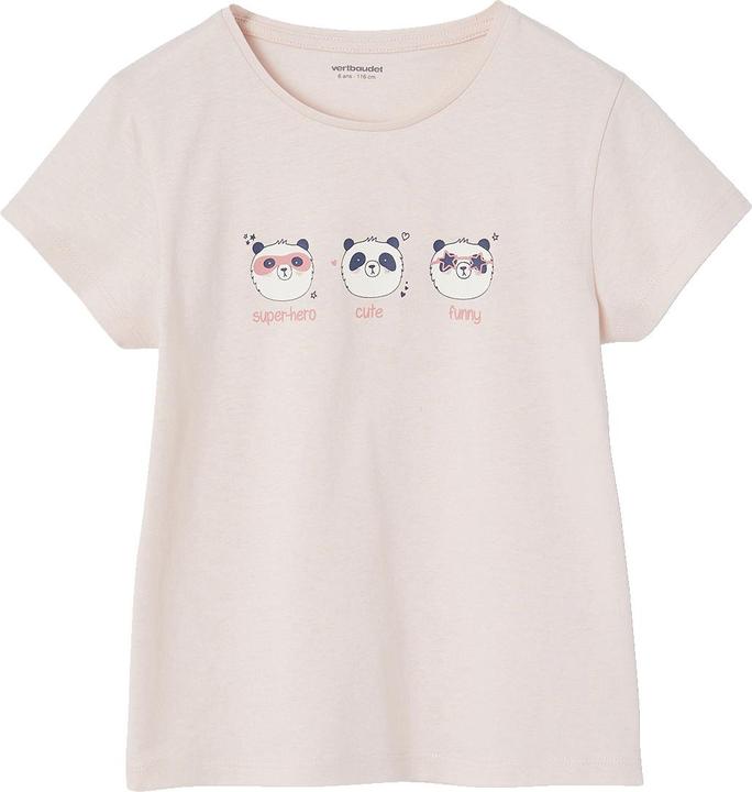 Produktbild Vertbaudet 3er-Pack Mädchen Sommer-Schlafanzüge PANDA mit Recycling-Baumwolle (116)