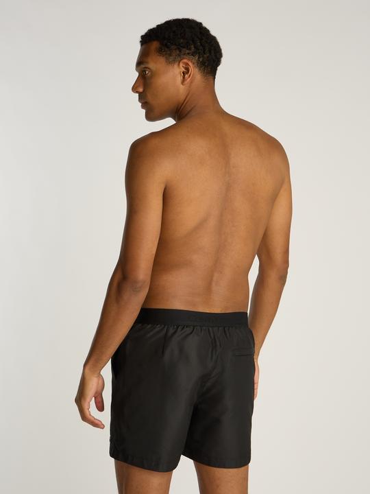 Actual product image Calvin Klein Medium Double Waistband Heren Zwembroek - Zwart - Maat L (L)