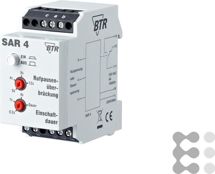 Image du produit Metz Connect BTR SAR 4 fonctions réglables f. Montage sur rail DIN / Veuillez tenir compte des données