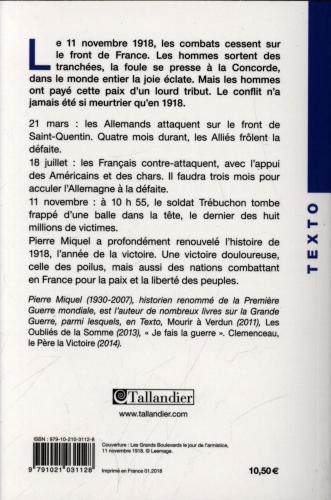 Produktbild 1918 : de la grande peur à la victoire (Französisch, Miquel Pierre, 2018)