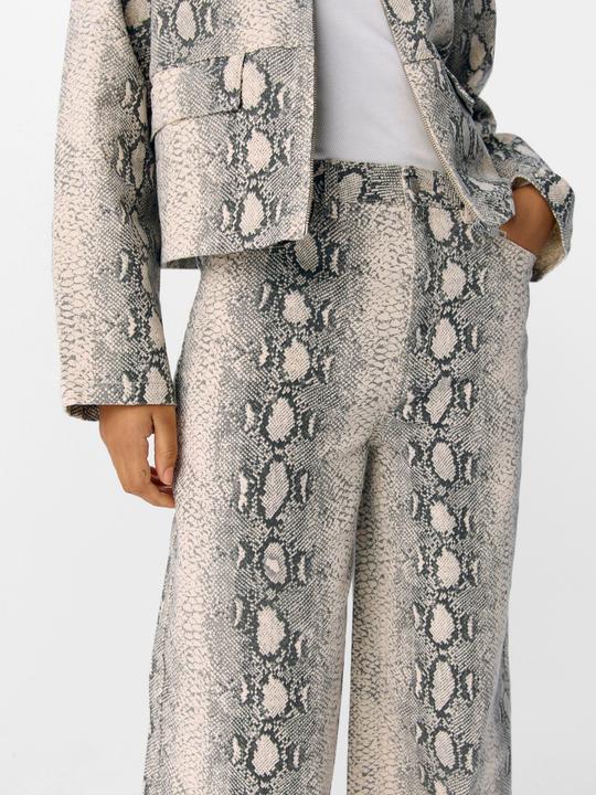 Image du produit Object Print Jeans mit weitem Bein (XS)