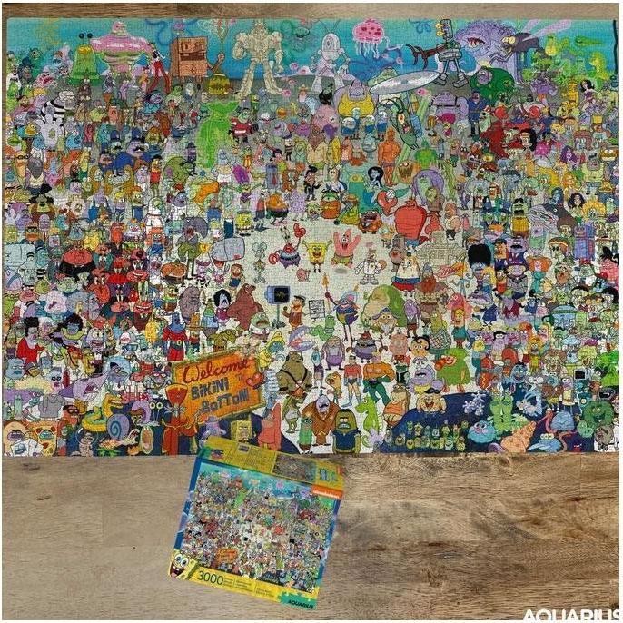 Nutritional values and ingredients Aquarius Bob l'éponge puzzle Bikini Bottom (3000 pièces) (3000 pieces)