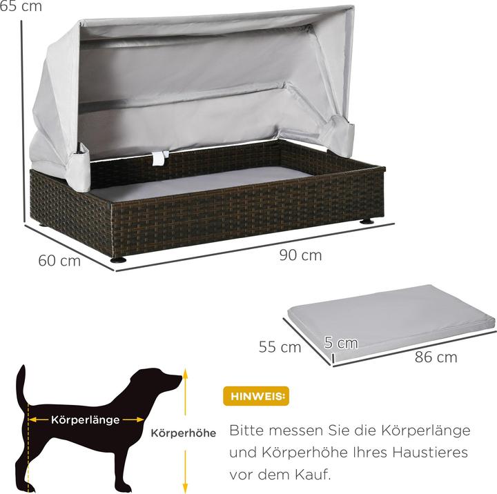 Immagine prodotto PawHut Cuccia per cani con cuscino (Cuccia per cani)