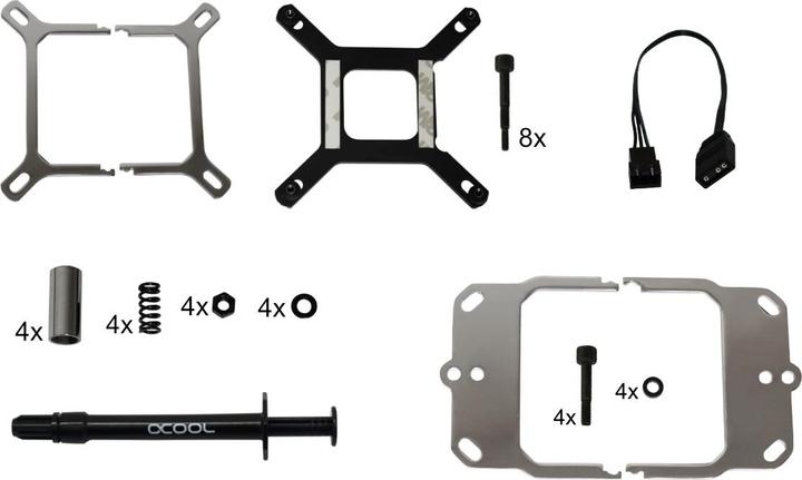 Produktbild Alphacool Eisblock XPX Aurora CPU - Plexi Chrome Digital RGB