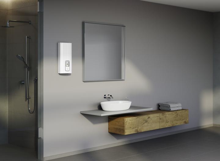 Image du produit Stiebel Eltron DHE Connect 18/21/24 kW Chauffe-eau instantané entièrement électrique Température toujours au degré